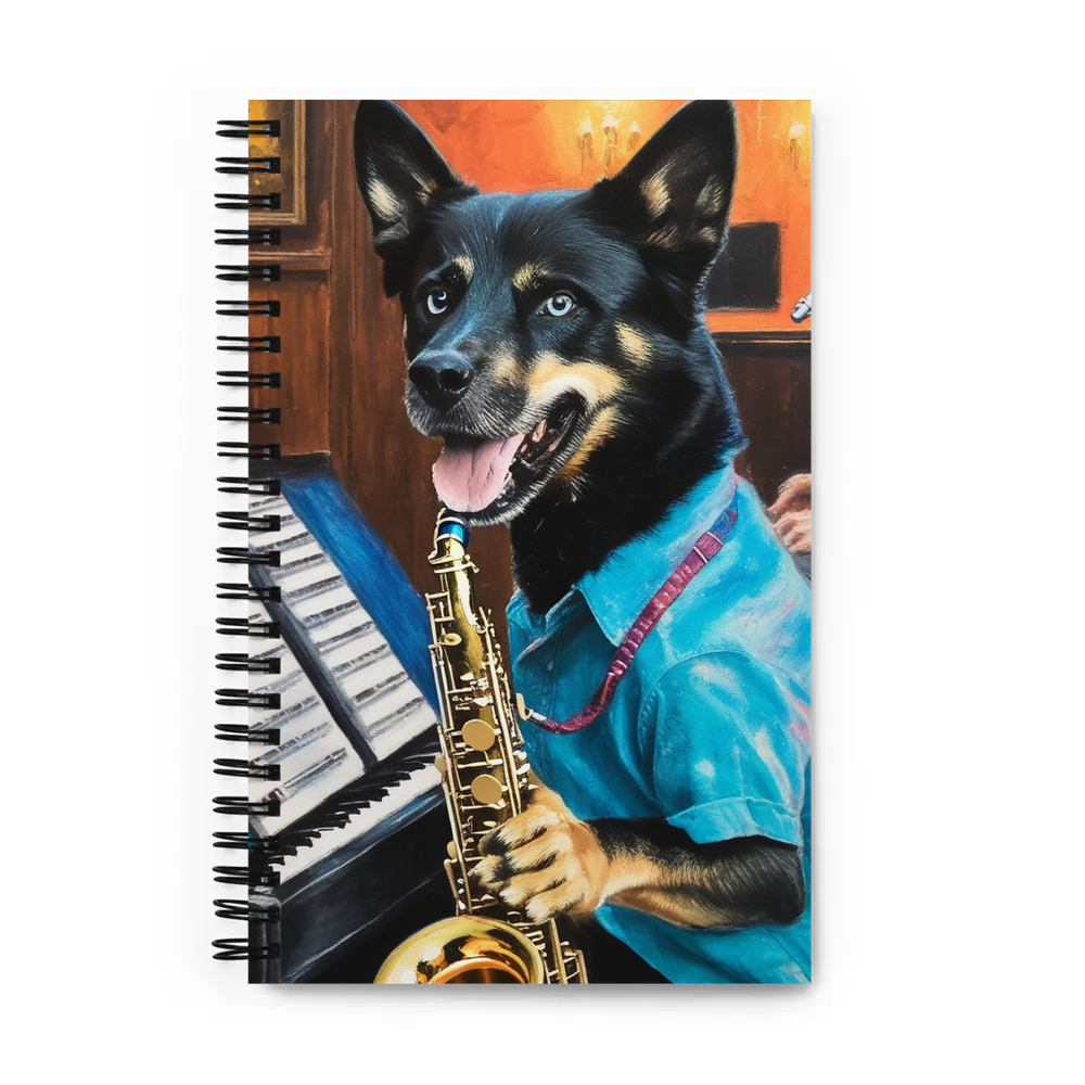 PugMug Custom Blue Spiral Notebook