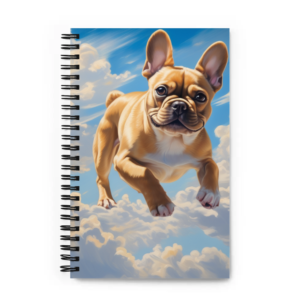PugMug Custom Tan French Bulldog Spiral Notebook