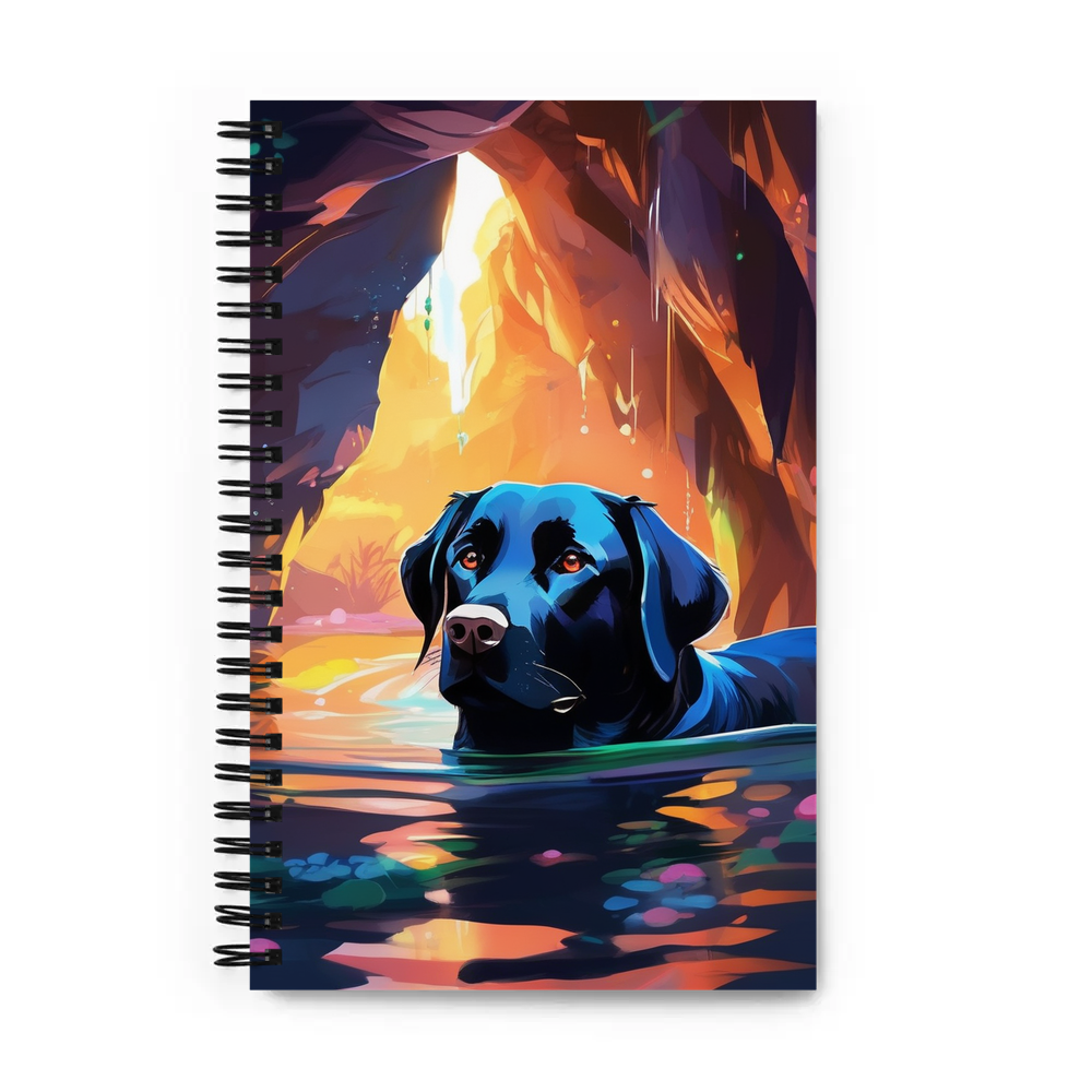 PugMug Custom Black Labrador Retriever Spiral Notebook