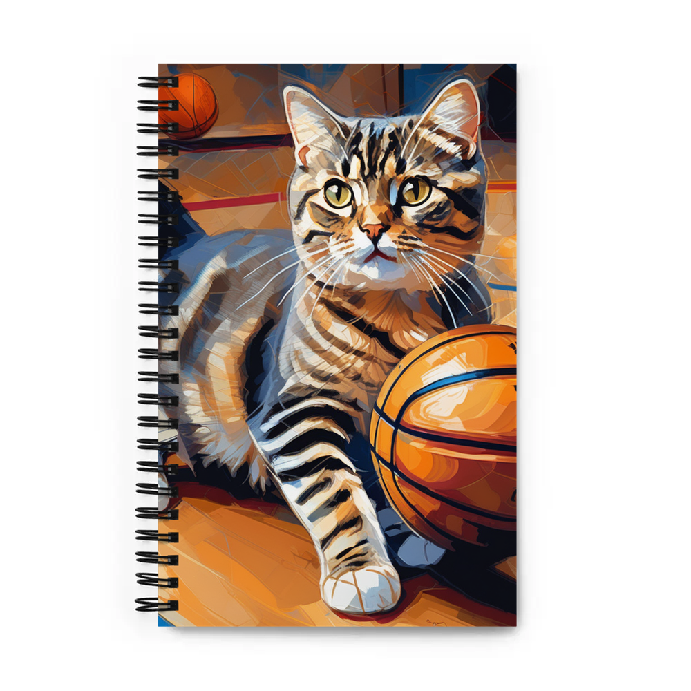 PugMug Custom Tabby Scottish Fold Cat Spiral Notebook