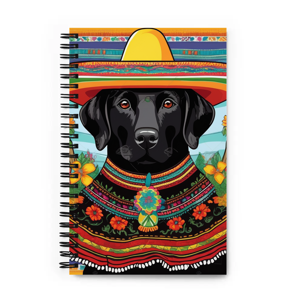 PugMug Custom Black Labrador Retriever Spiral Notebook