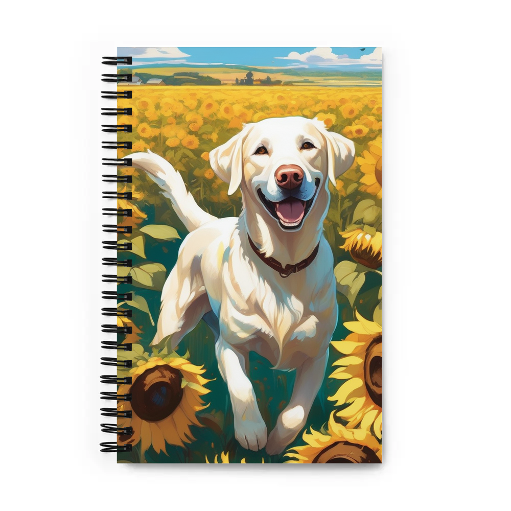 PugMug Custom White Labrador Retriever Spiral Notebook