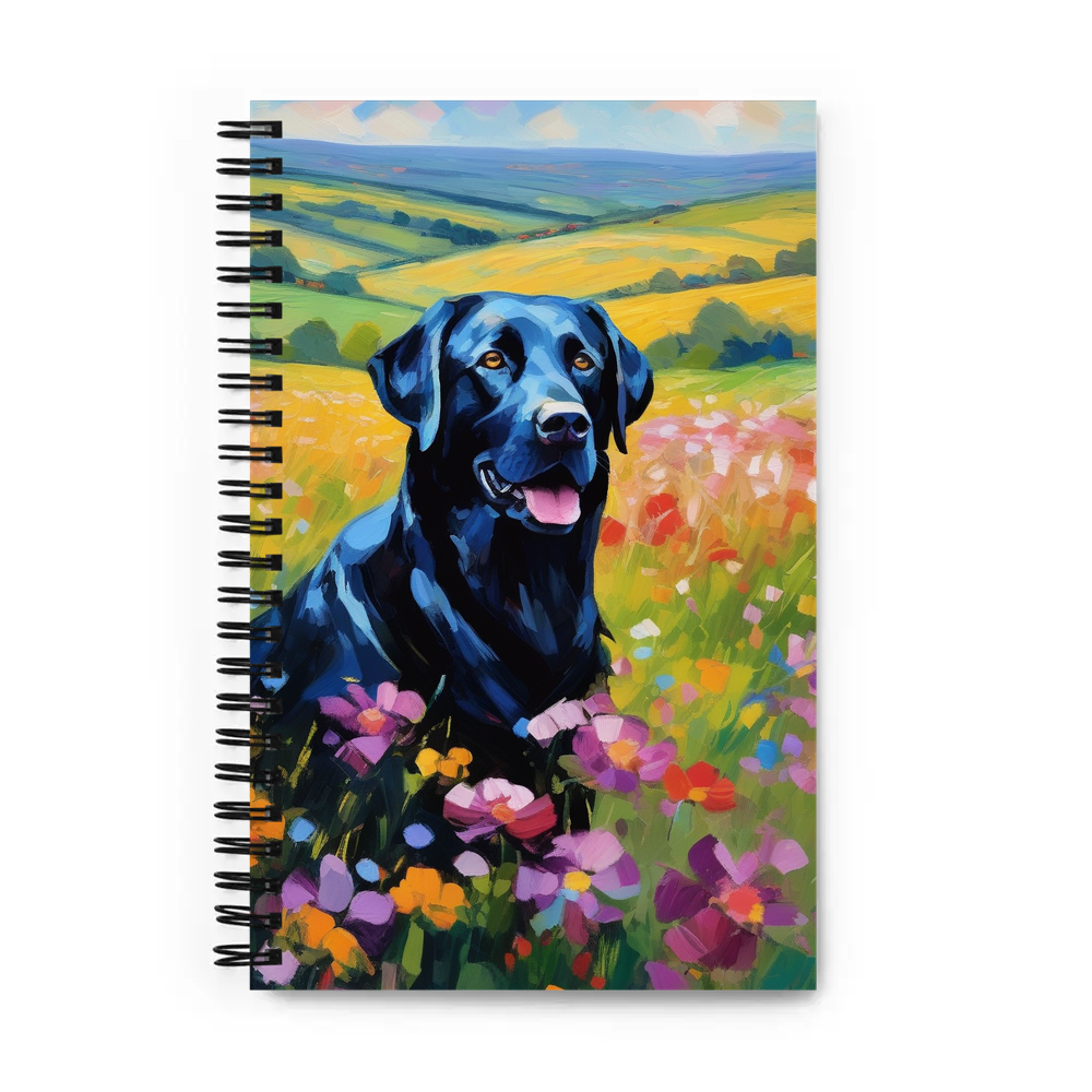 PugMug Custom Black Labrador Retriever Spiral Notebook