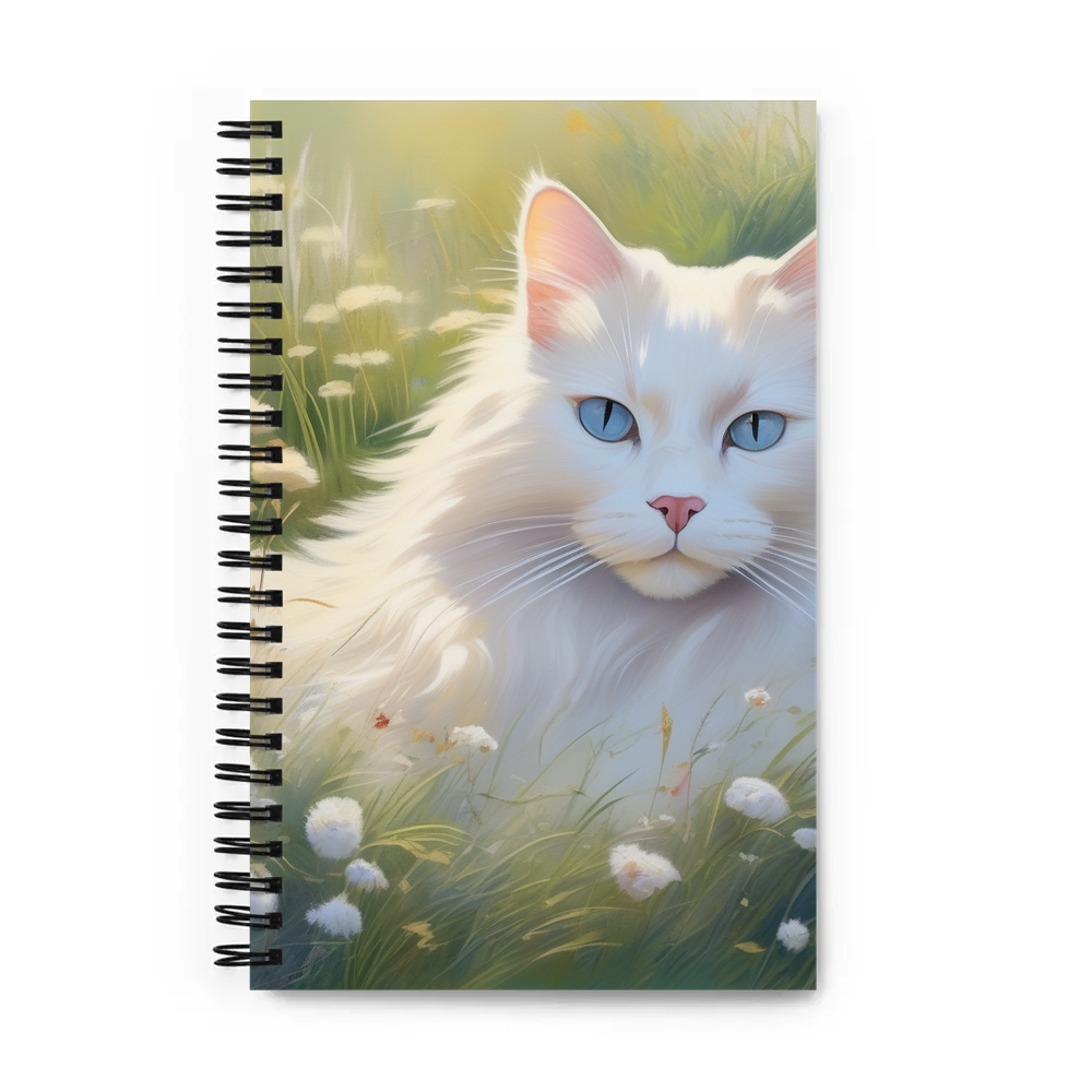 PugMug Custom White Ragdoll Cat Spiral Notebook