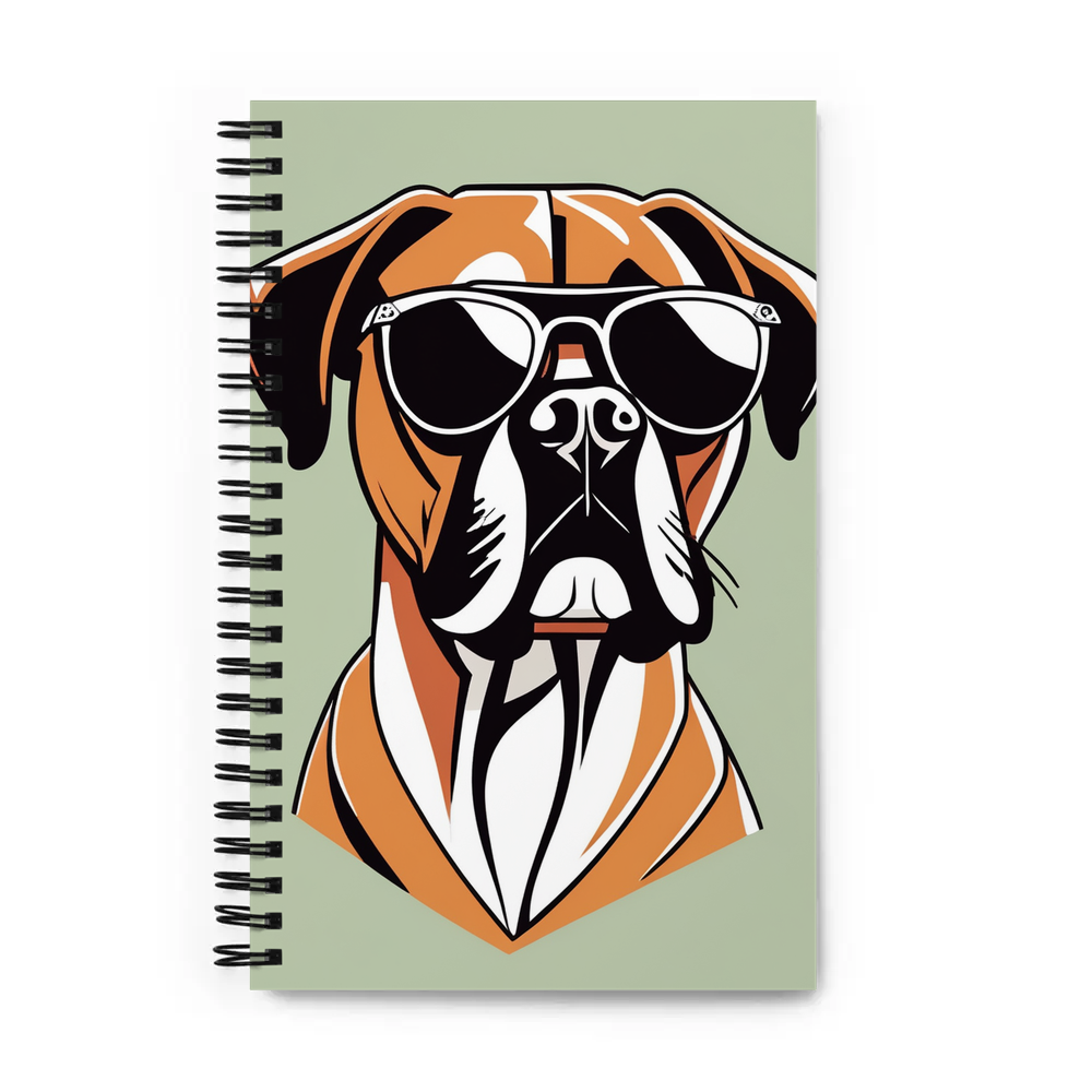 PugMug Custom Boxer Dog Spiral Notebook