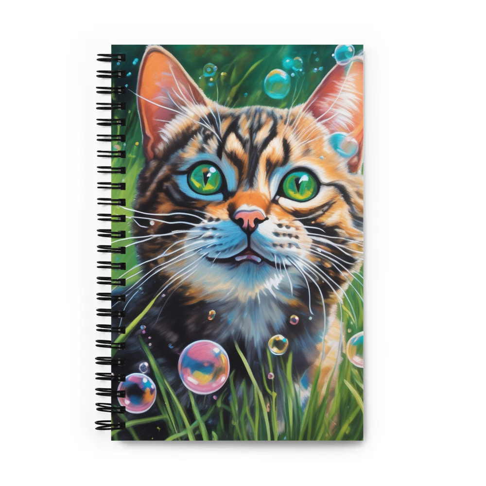 PugMug Custom Tabby Exotic Cat Spiral Notebook