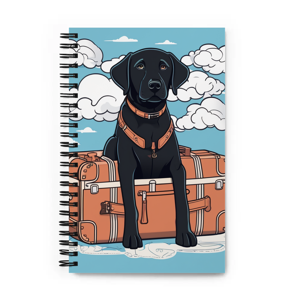 PugMug Custom Black Labrador Retriever Spiral Notebook
