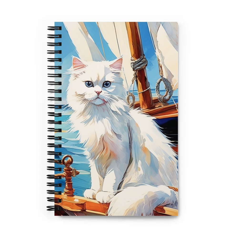 PugMug Custom White Persian Cat Spiral Notebook