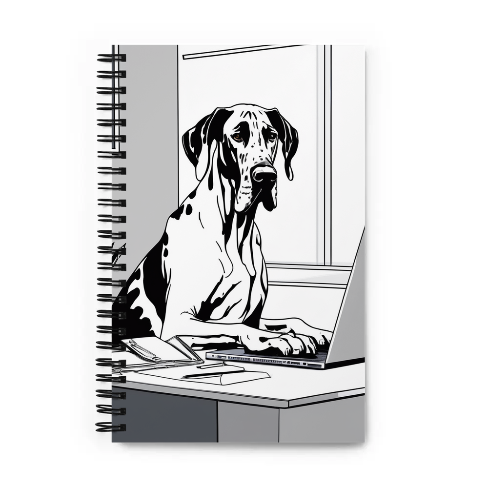 PugMug Custom Great Dane Spiral Notebook