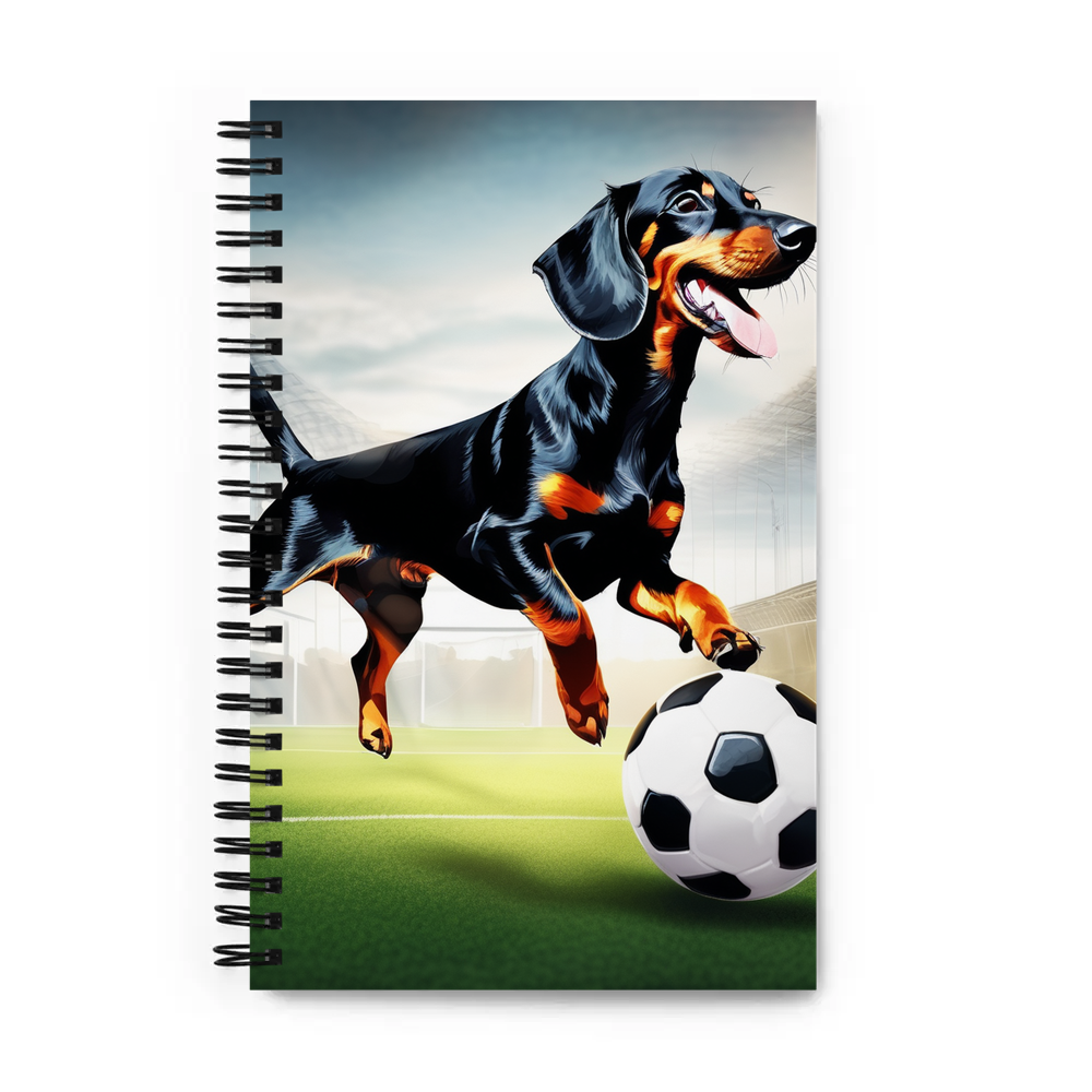 PugMug Custom Black Dachshund Spiral Notebook