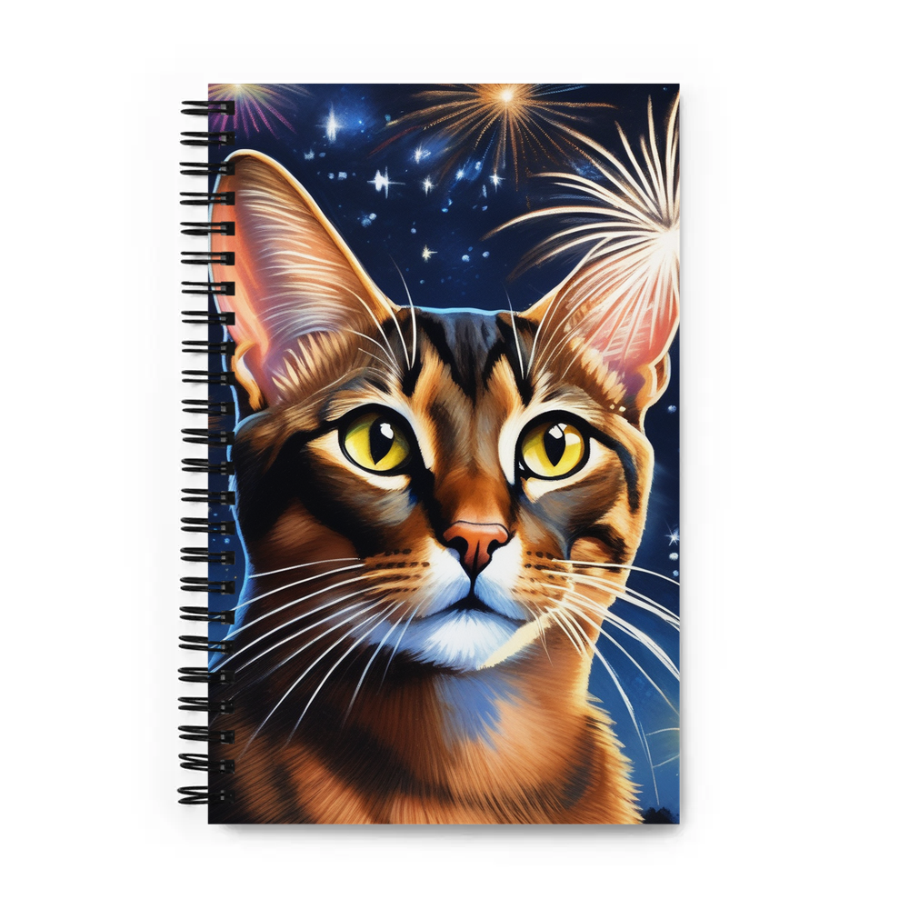 PugMug Custom Tabby Abyssinian Cat Spiral Notebook