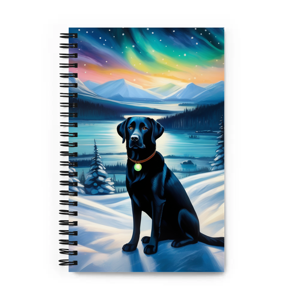 PugMug Custom Black Labrador Retriever Spiral Notebook