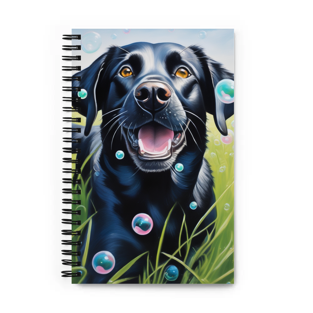PugMug Custom Black Labrador Retriever Spiral Notebook