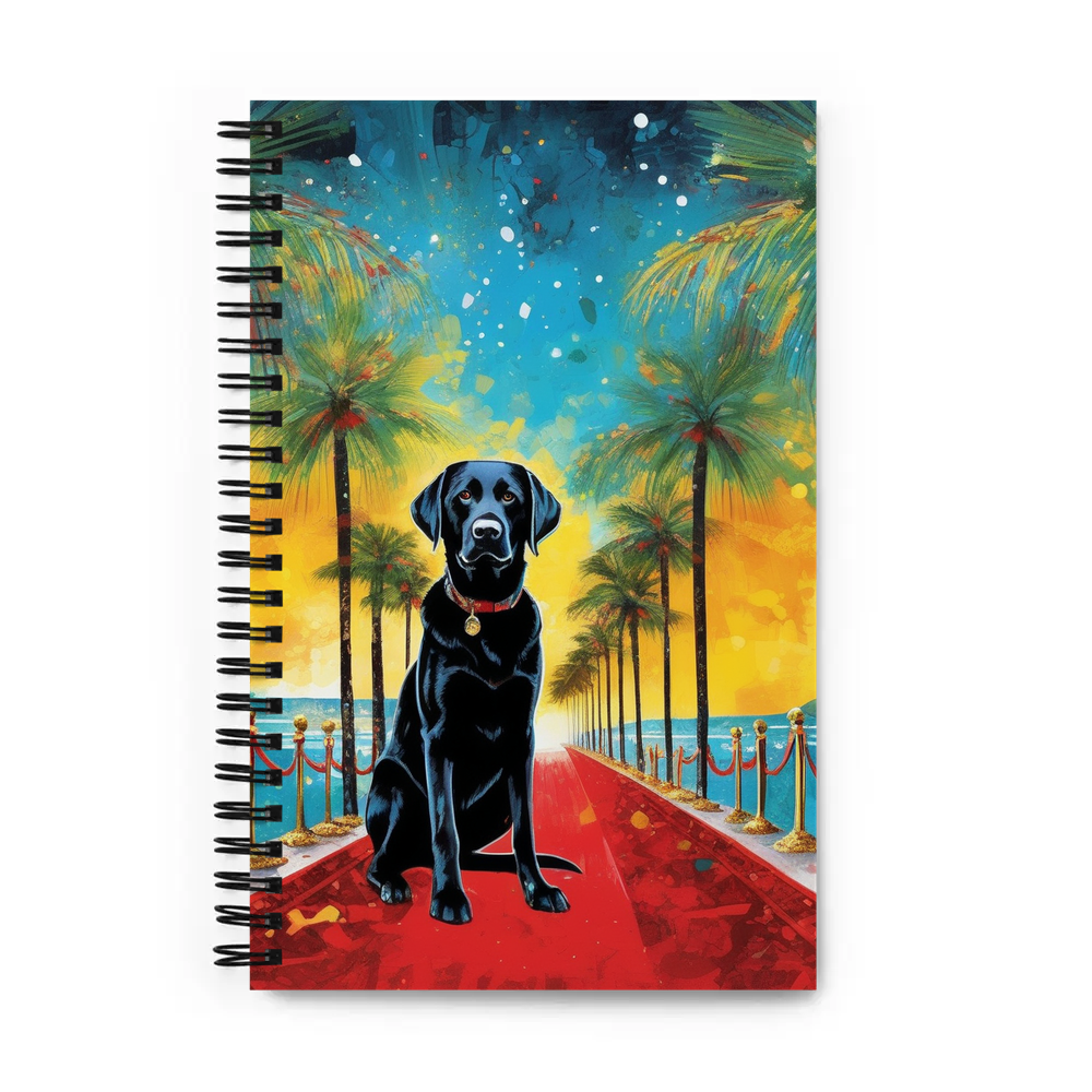 PugMug Custom Black Labrador Retriever Spiral Notebook