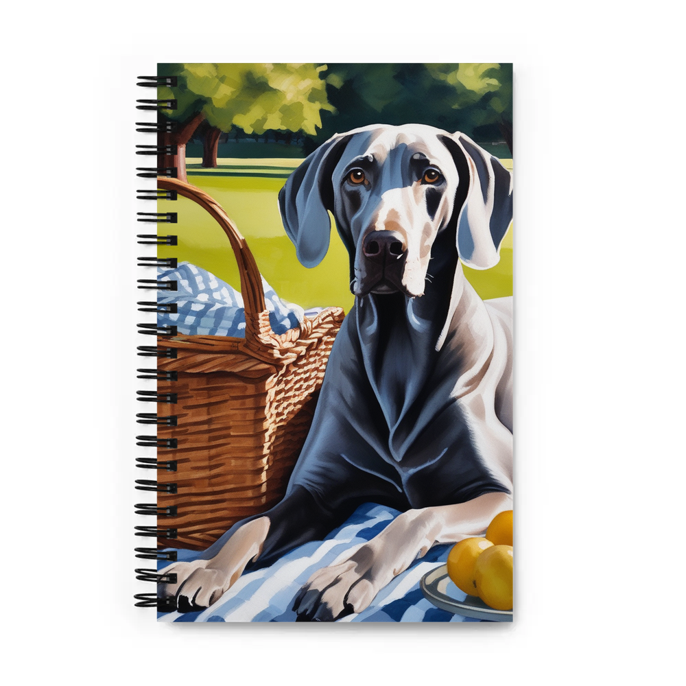 PugMug Custom Weimaraner Spiral Notebook
