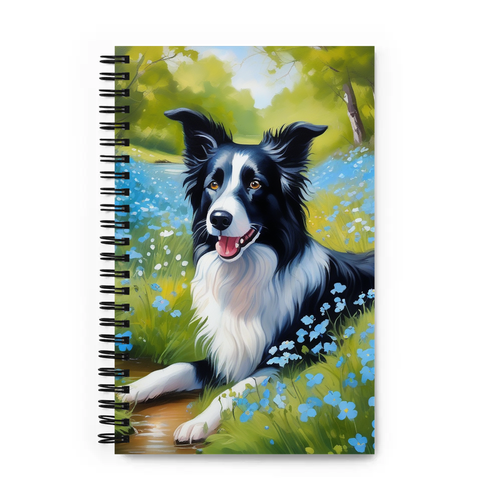 PugMug Custom Border Collie Spiral Notebook