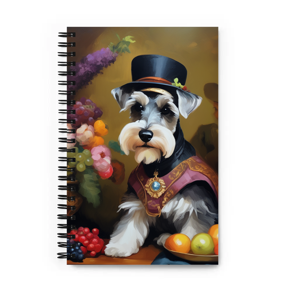 PugMug Custom Miniature Schnauzer Spiral Notebook