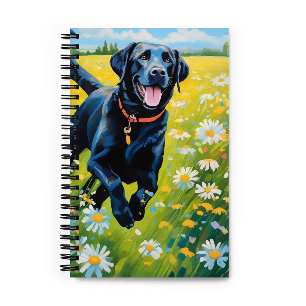 PugMug Custom Black Labrador Retriever Spiral Notebook