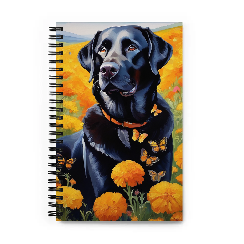 PugMug Custom Black Labrador Retriever Spiral Notebook