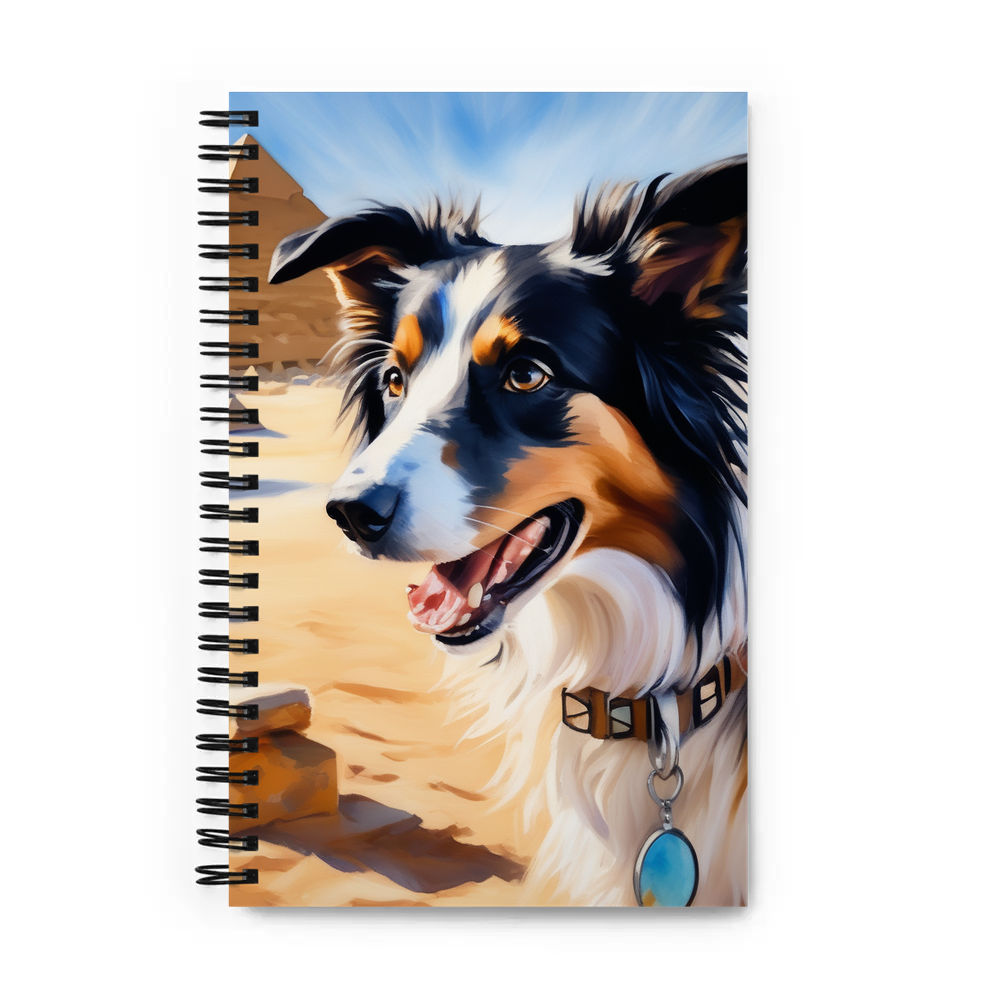 PugMug Custom Border Collie Spiral Notebook