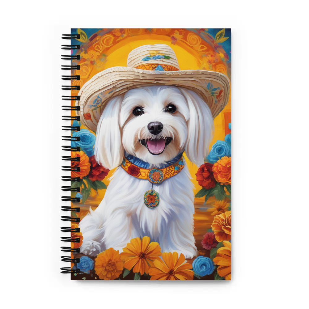 PugMug Custom White Havanese Dog Spiral Notebook