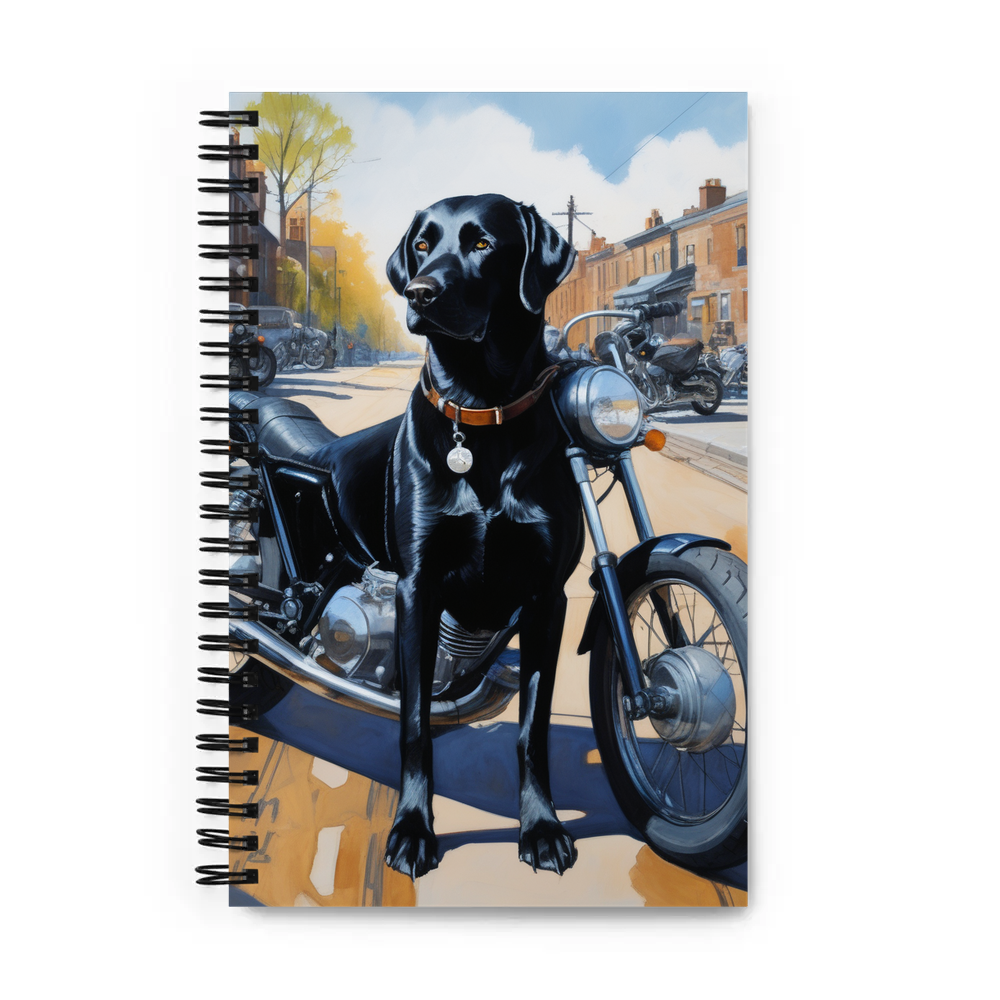 PugMug Custom Black Labrador Retriever Spiral Notebook