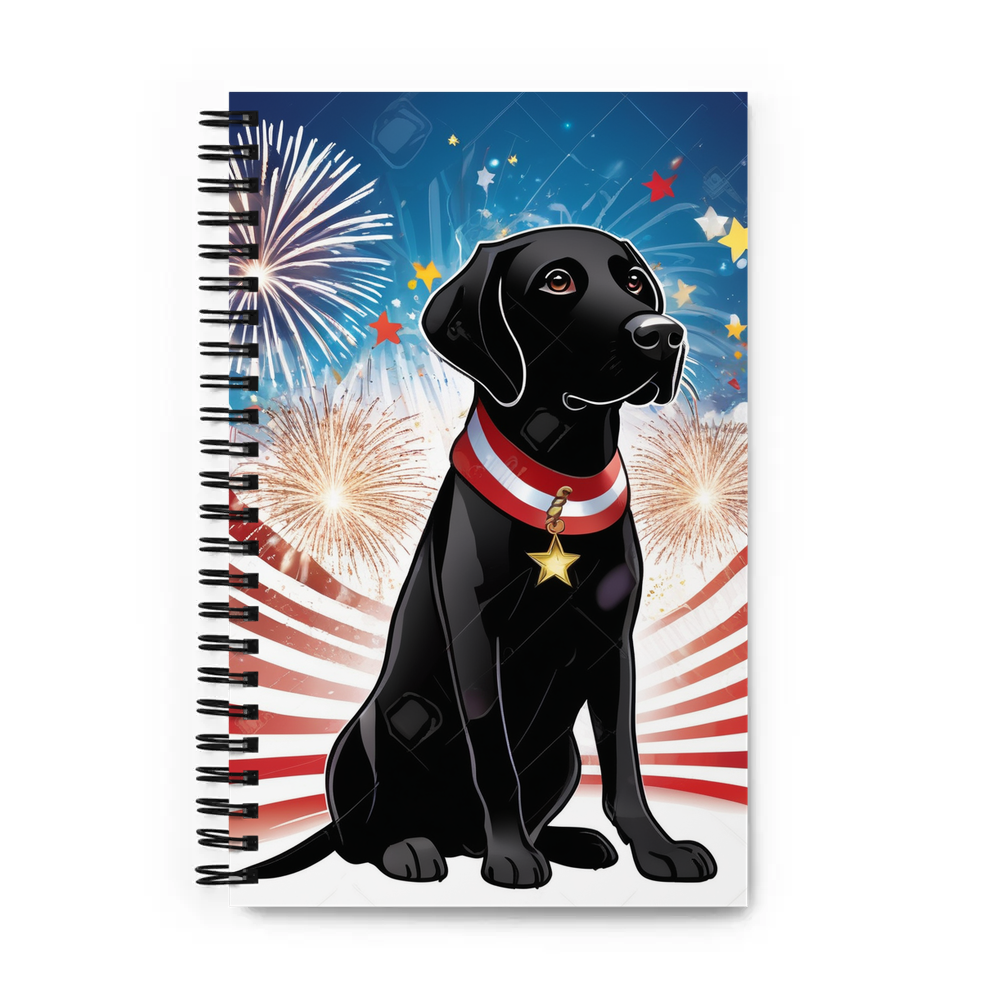 PugMug Custom Black Labrador Retriever Spiral Notebook