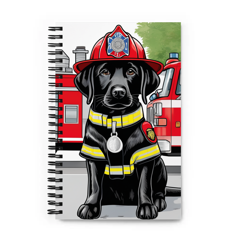 PugMug Custom Black Labrador Retriever Spiral Notebook