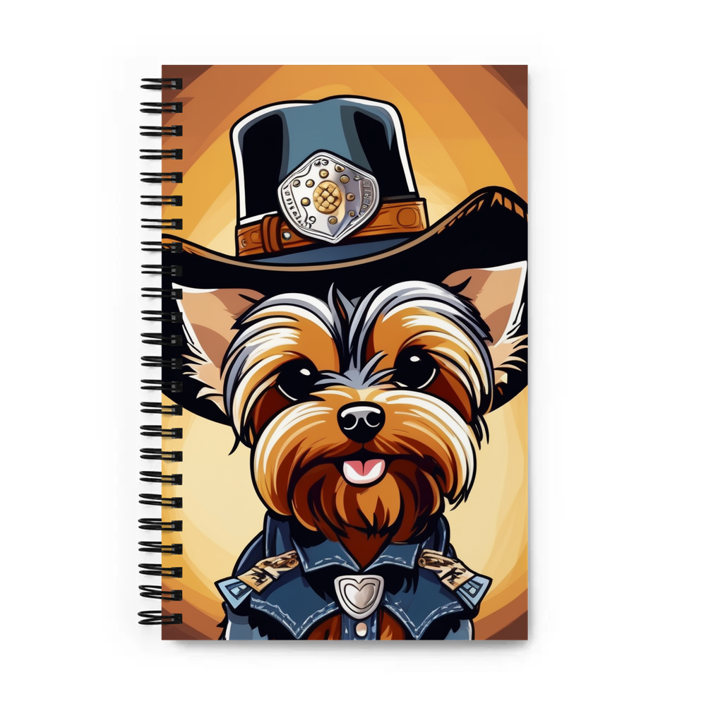 PugMug Custom Yorkshire Terrier Spiral Notebook
