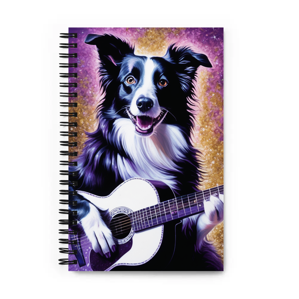 PugMug Custom Border Collie Spiral Notebook