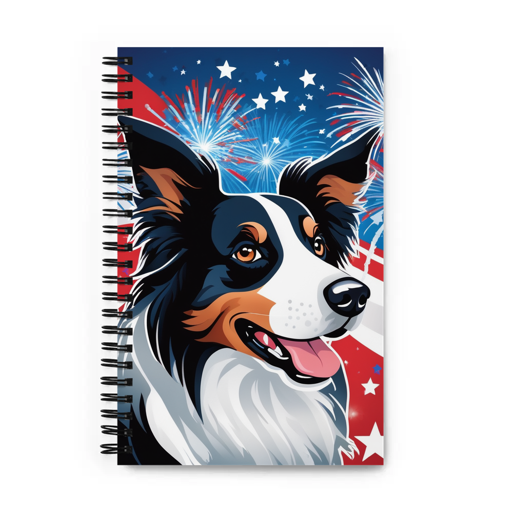 PugMug Custom Border Collie Spiral Notebook