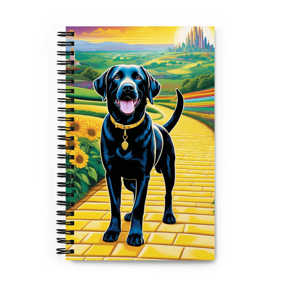 PugMug Custom Black Labrador Retriever Spiral Notebook