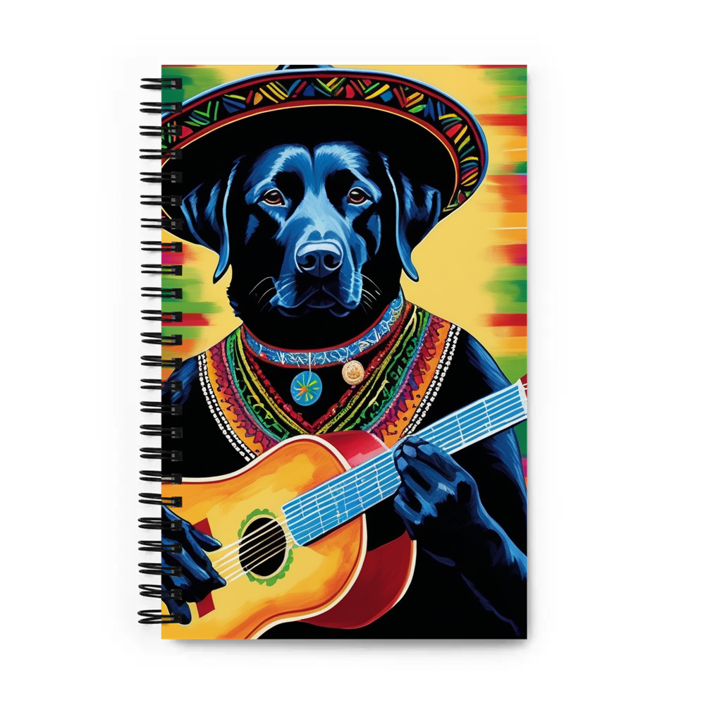 PugMug Custom Black Labrador Retriever Spiral Notebook