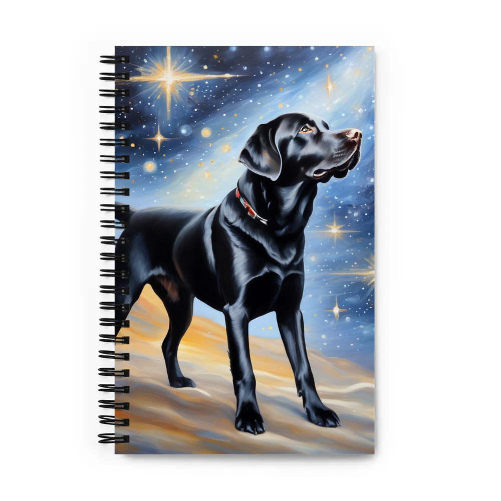 PugMug Custom Black Labrador Retriever Spiral Notebook