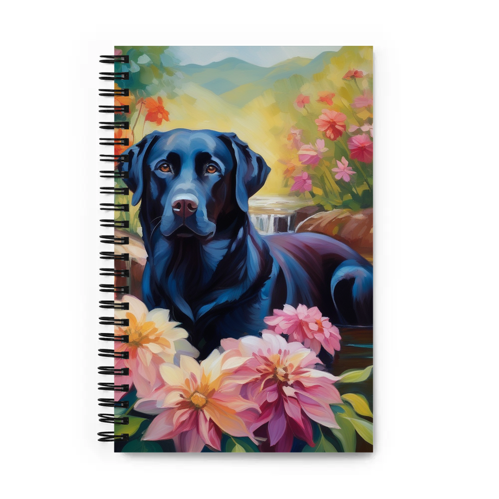 PugMug Custom Black Labrador Retriever Spiral Notebook