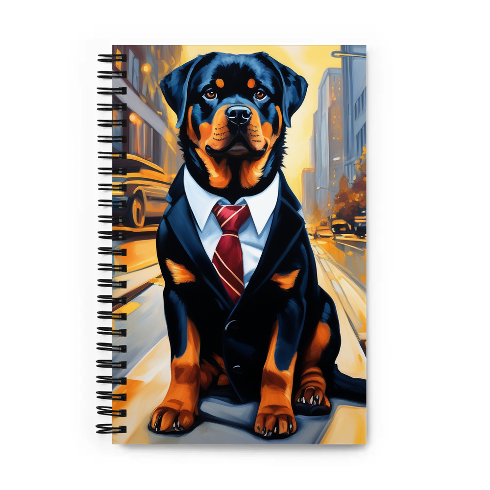 PugMug Custom Rottweiler Spiral Notebook