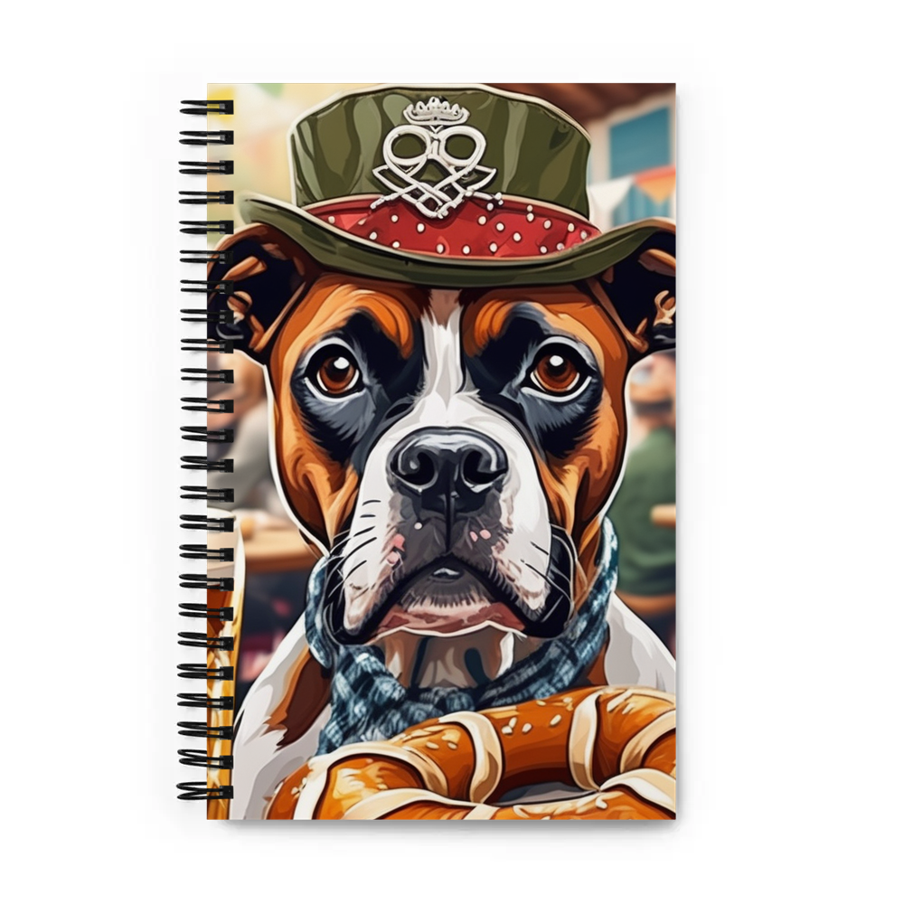 PugMug Custom Boxer Dog Spiral Notebook