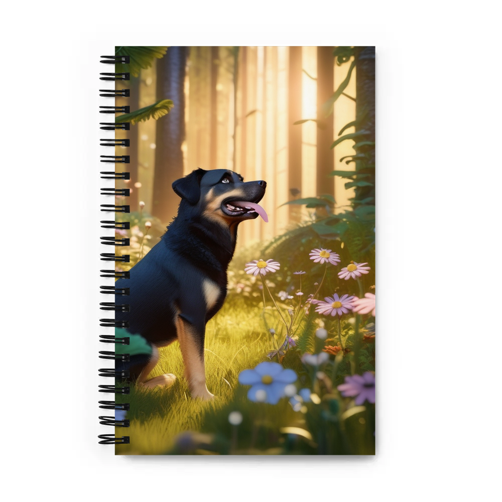 PugMug Custom Blue Spiral Notebook