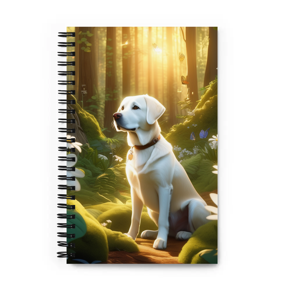 PugMug Custom White Labrador Retriever Spiral Notebook