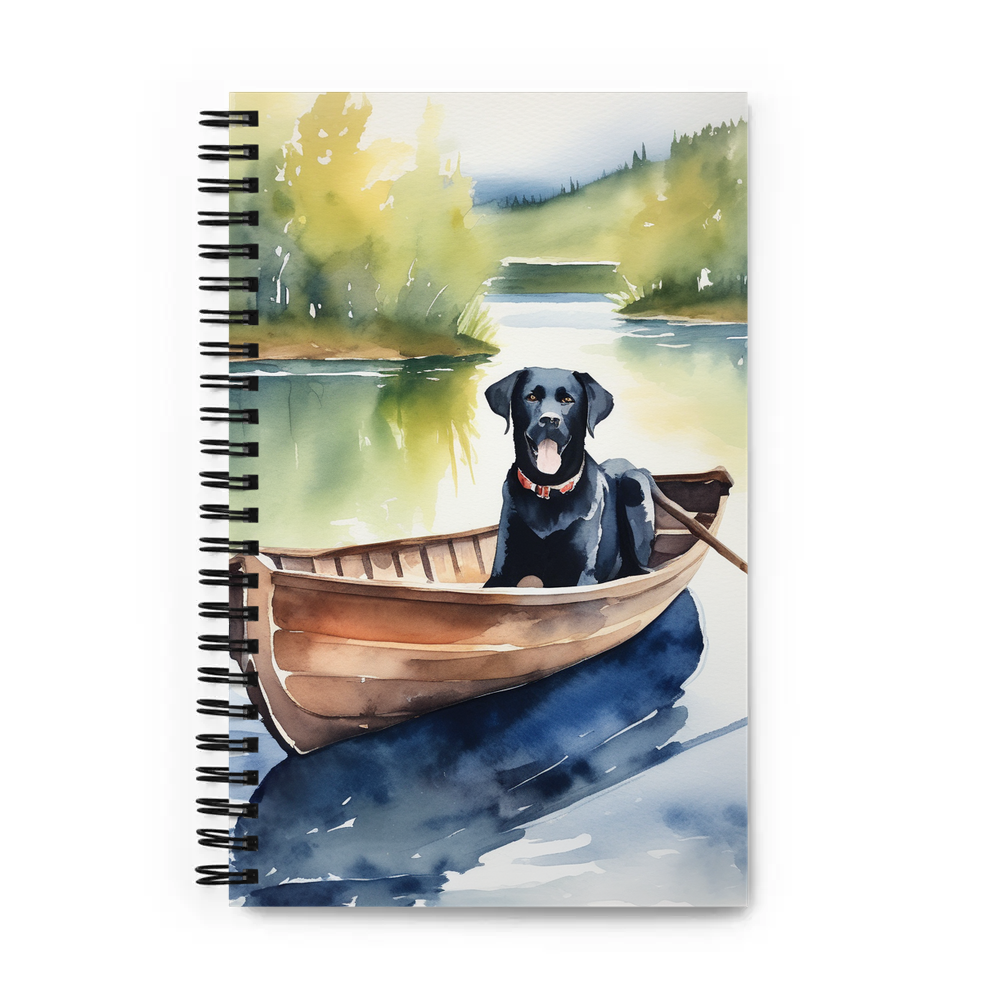 PugMug Custom Black Labrador Retriever Spiral Notebook