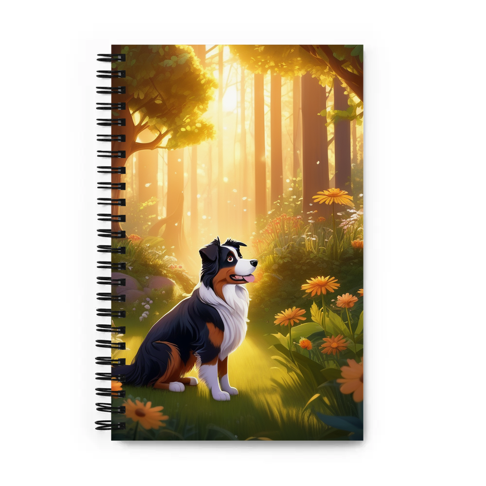 PugMug Custom Australian Shepherd Dog Spiral Notebook