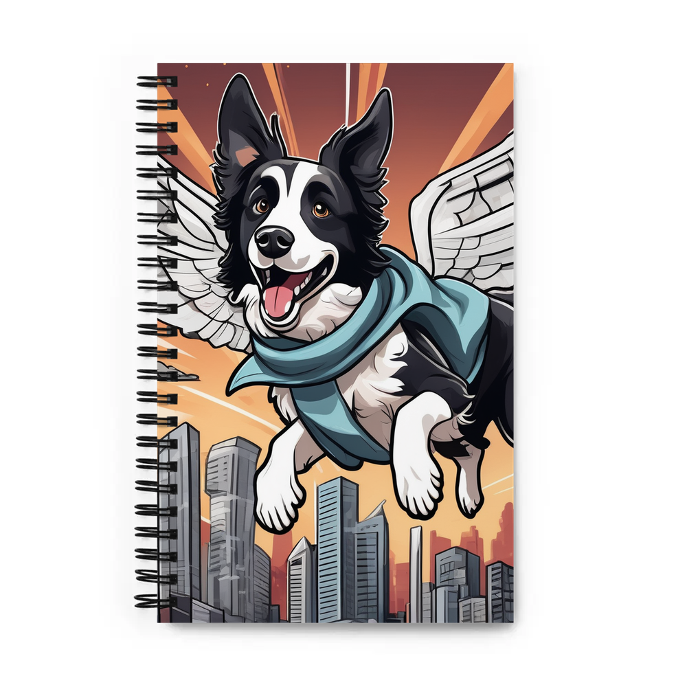 PugMug Custom Border Collie Spiral Notebook