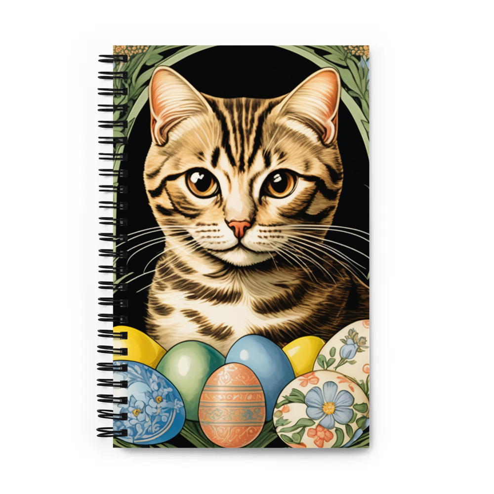 PugMug Custom Tabby Scottish Fold Cat Spiral Notebook