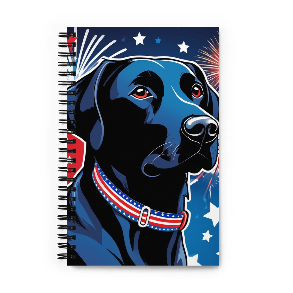 PugMug Custom Black Labrador Retriever Spiral Notebook