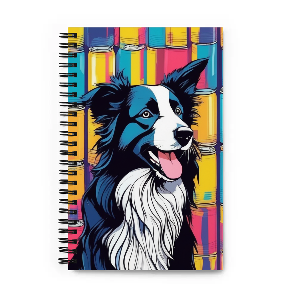 PugMug Custom Border Collie Spiral Notebook