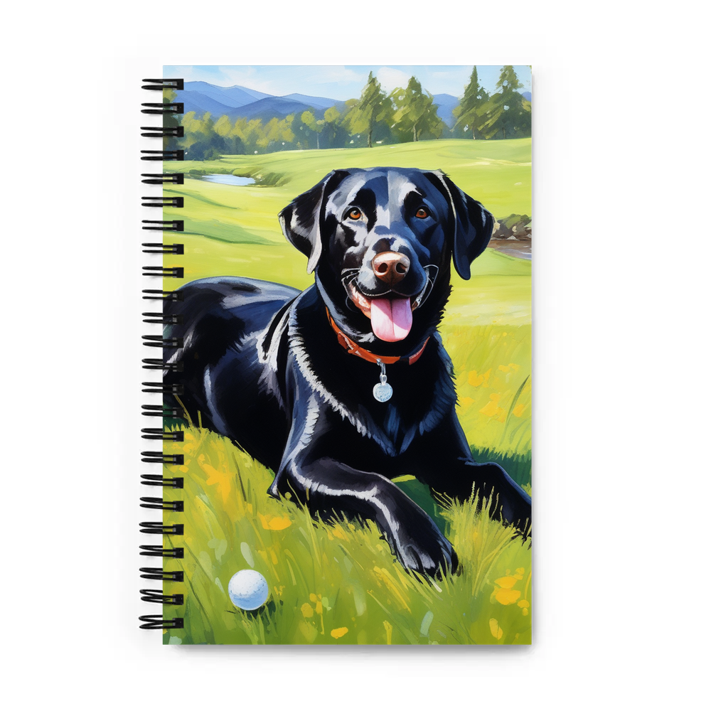 PugMug Custom Black Labrador Retriever Spiral Notebook