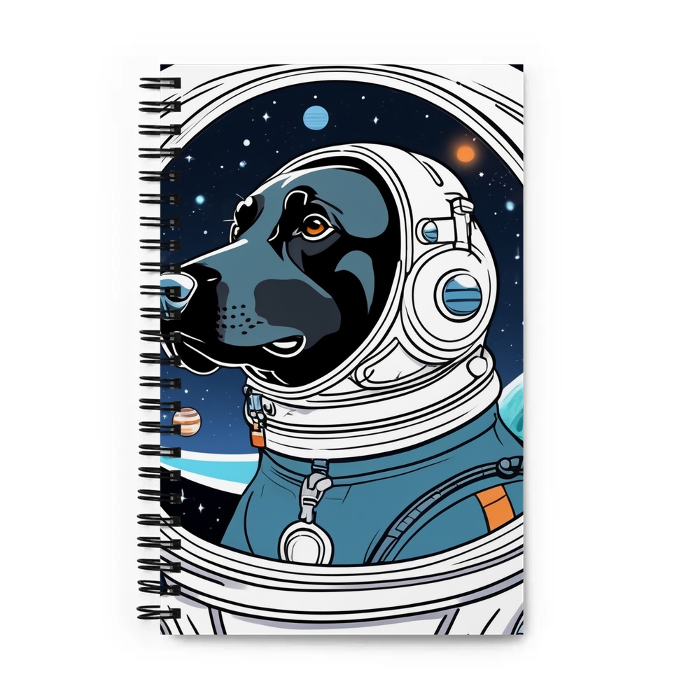 PugMug Custom Black Labrador Retriever Spiral Notebook
