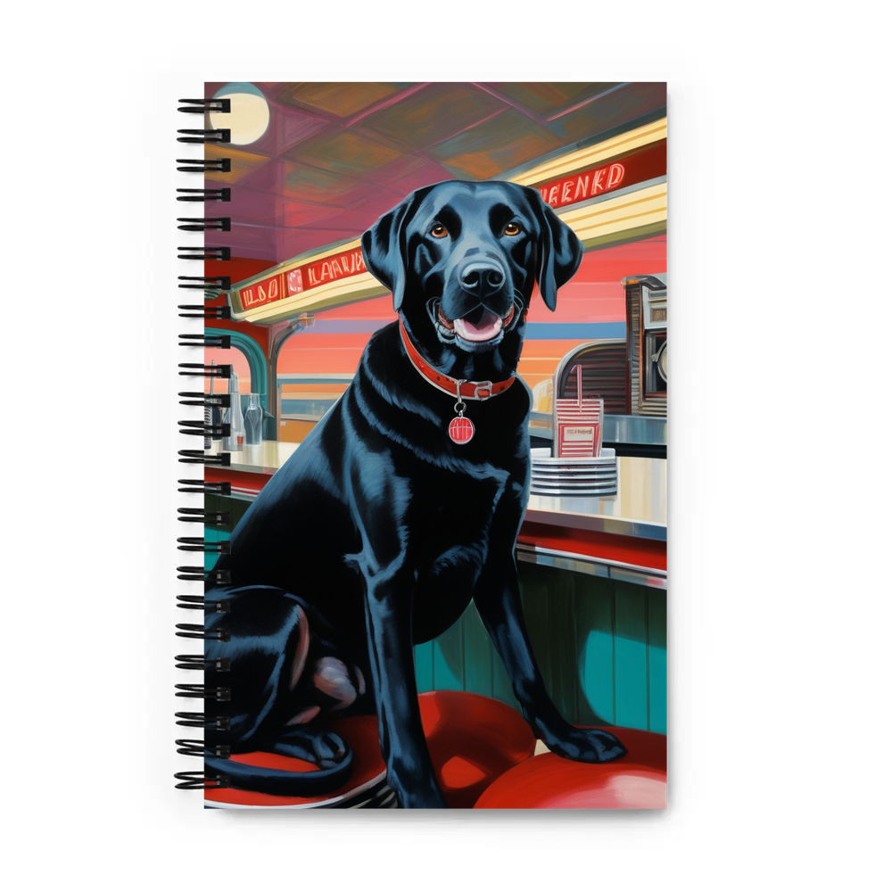 PugMug Custom Black Labrador Retriever Spiral Notebook