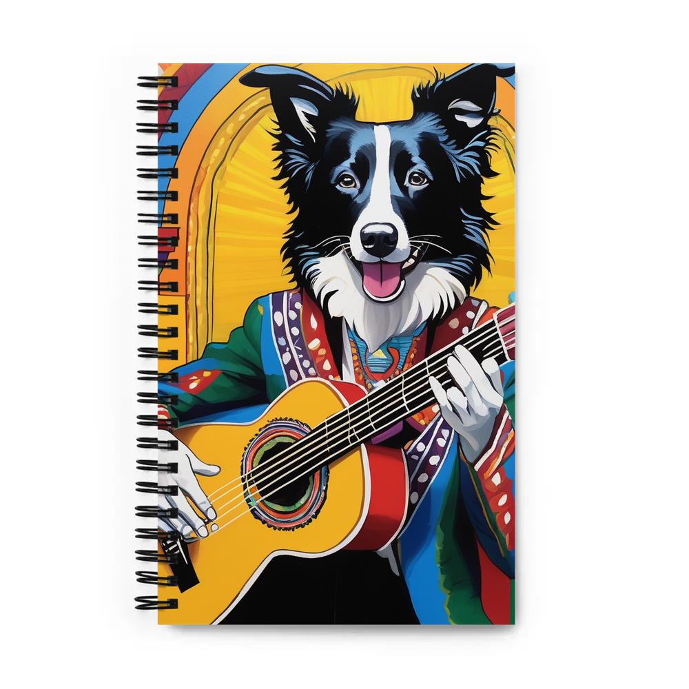 PugMug Custom Border Collie Spiral Notebook