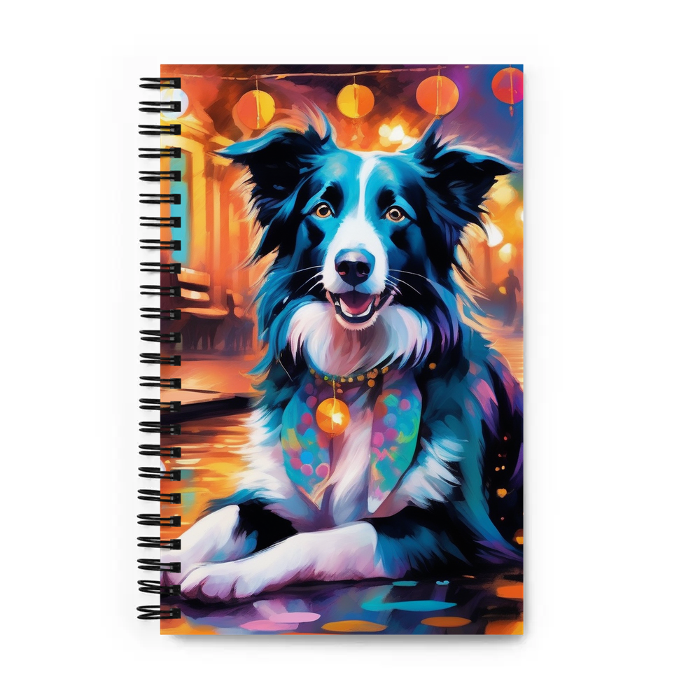 PugMug Custom Border Collie Spiral Notebook
